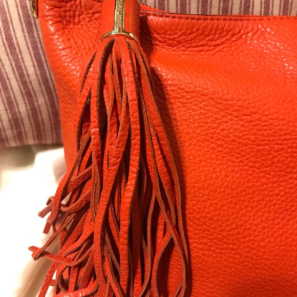 Michael Kors Authentic Purse Reddish Orange Color - Picture 7 of 12